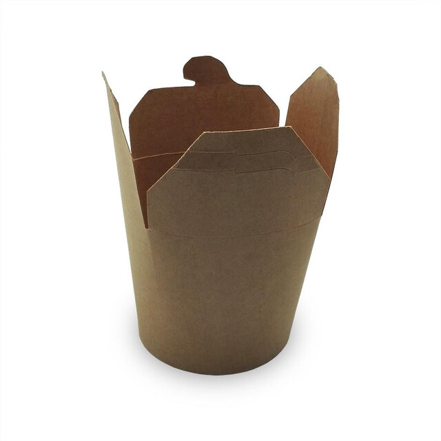 ▷ Envase Cartón Take Away Full Kraft 750ml | Envases Alimentarios