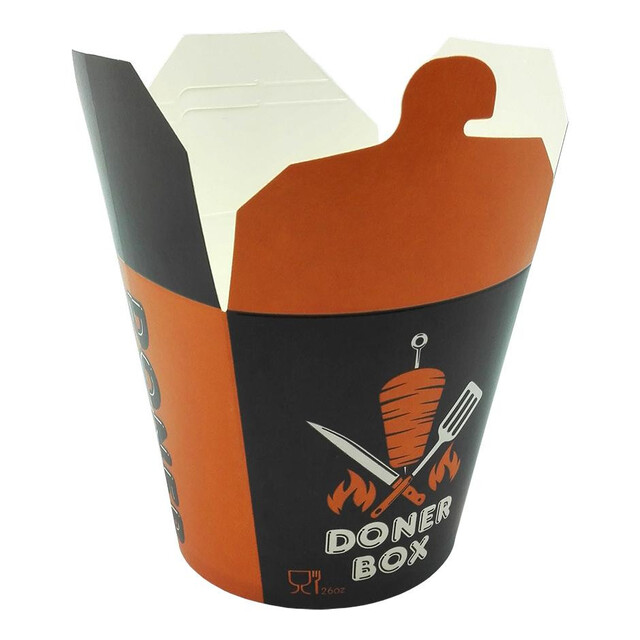 ▷ Envase Cartón Take Away Döner Box 750ml | Envases Alimentarios