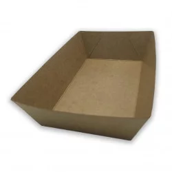 ▷ Barqueta Kraft Antigrasa 150x85x43mm | Envases Alimentarios