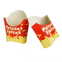 ▷ Envase Fritos Petaca Impresa 140x55x135mm | Envases Alimentarios