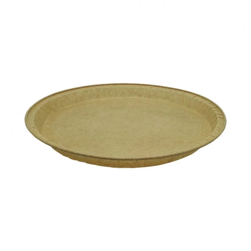 ▷ Envase Horneable Circular Cartón Kraft 145x25mm | Envases Alimentarios
