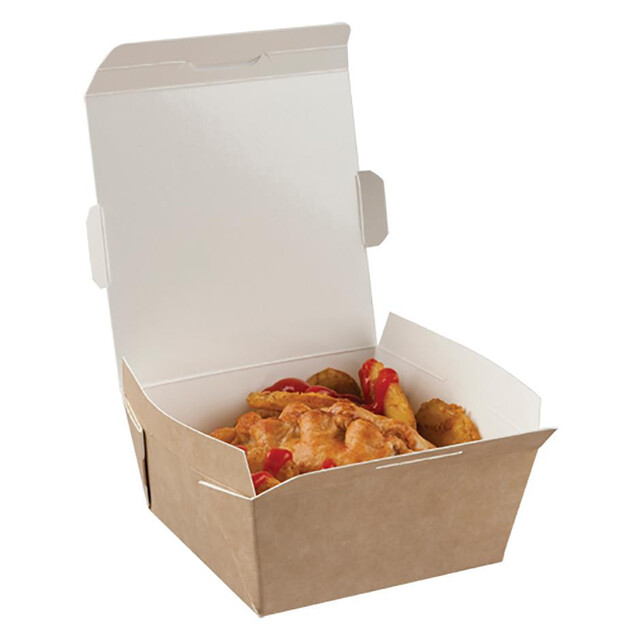 ▷ Envase Comida Llevar Cartón Kraft 580ml | Envases Alimentarios