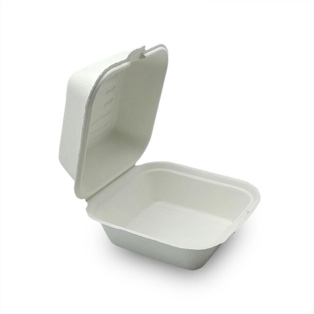 ▷ Envase Caña Azúcar Hamburguesas 153x147x44mm | EnvasesAlimentarios.es