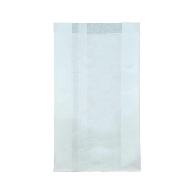 ▷ Bolsa Papel Blanca Bollería Mediana 14+7x24cm | Envases Alimentarios