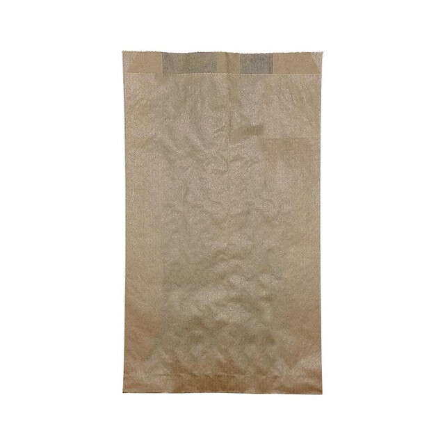 ▷ Bolsa Papel Kraft Bollería Mediana 14+7x24cm | Envases Alimentarios
