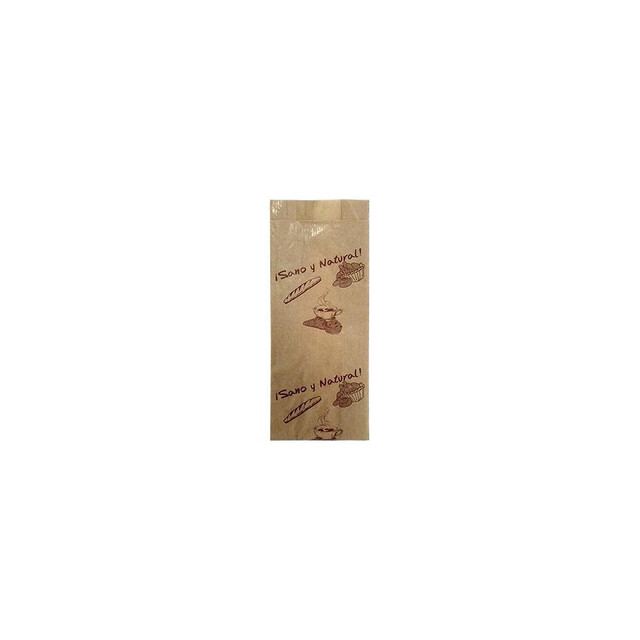 ▷ Bolsa Pan Kraft Bocadillo Pequeño 9+5x22cm | Envases Alimentarios