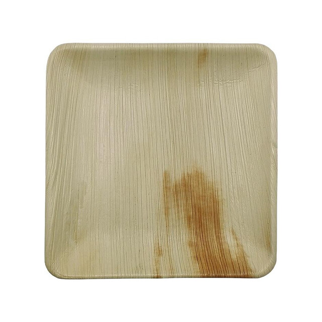 ▷ Plato Hoja de Palma Cuadrado 200mm | Comprar en Envases Alimentarios
