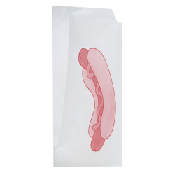 Bolsa Papel Antigrasa Doble Apertura Hot Dog 12x21cm