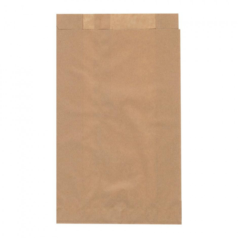 ▷ Bolsa Papel Antigrasa Kraft 14+6x25cm | Envases Alimentarios