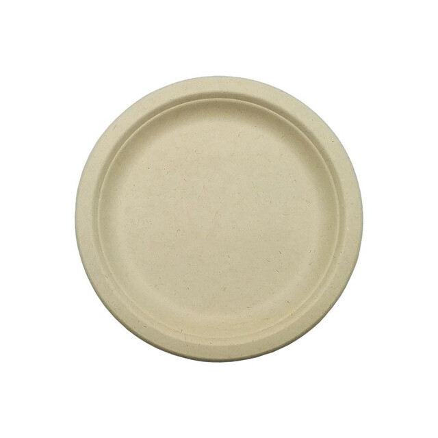 ▷ Plato Fibra Trigo Redondo 180mm | Comprar en EnvasesAlimentarios.es