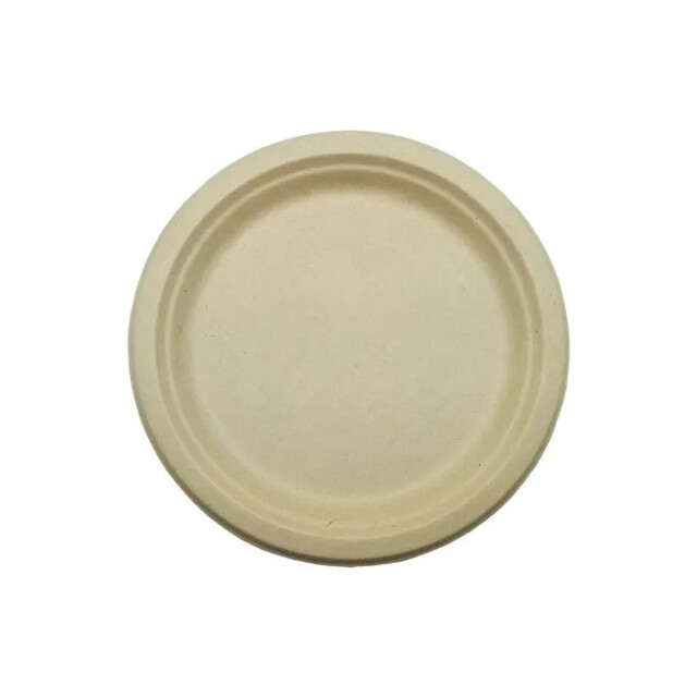 ▷ Plato Fibra de Trigo Redondo 220mm | Comprar en Envases Alimentarios