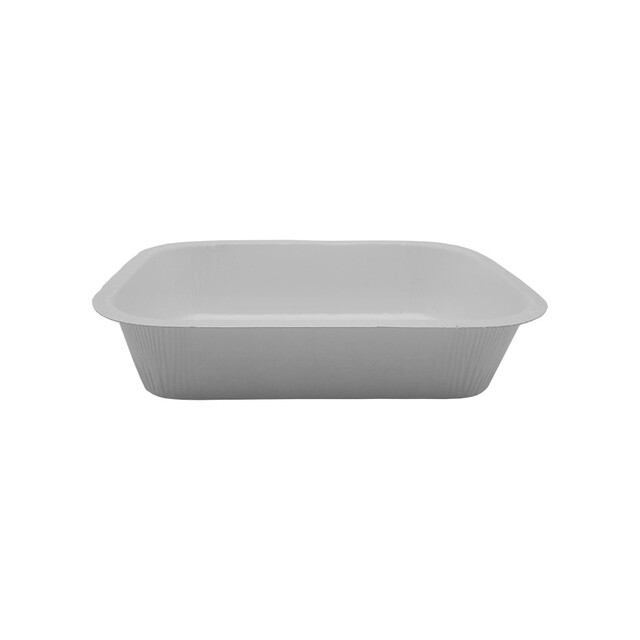 ▷ Envase Horneable Rectangular Cartón Blanco 150x100x40mm | Envases Alimentarios