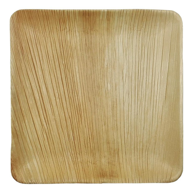 ▷ Plato Hoja de Palma Cuadrado 250mm | Comprar en Envases Alimentarios