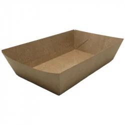 ▷ Barqueta Kraft Antigrasa 170x95x55mm | Envases Alimentarios