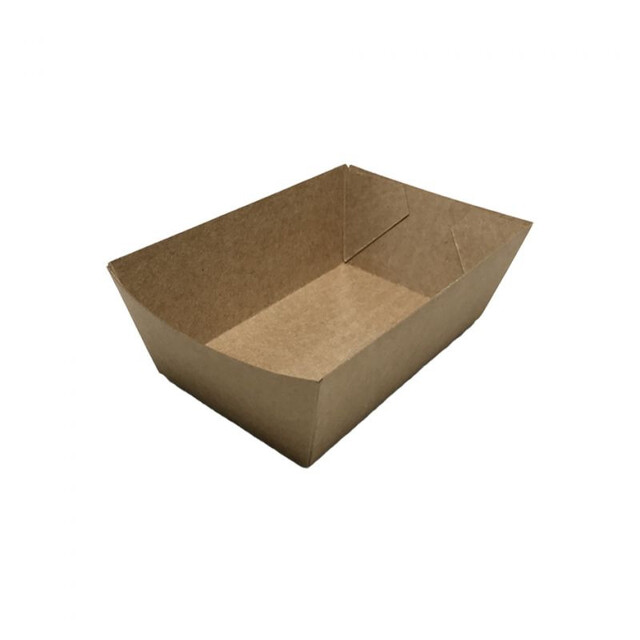 ▷ Barqueta Kraft Antigrasa 100x60x42mm | Envases Alimentarios