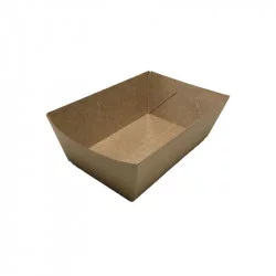 ▷ Barqueta Kraft Antigrasa 100x60x42mm | Envases Alimentarios