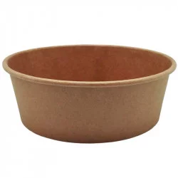 ▷ Ensaladera Cartón Full Kraft 1300ml Sin Tapa | Envases Alimentarios