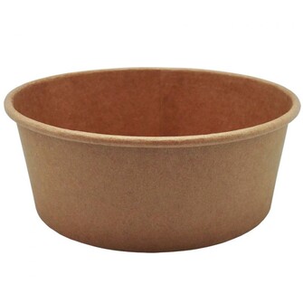 ▷ Ensalara Cartón Full Kraft 1100ml Sin Tapa | Envases Alimentarios