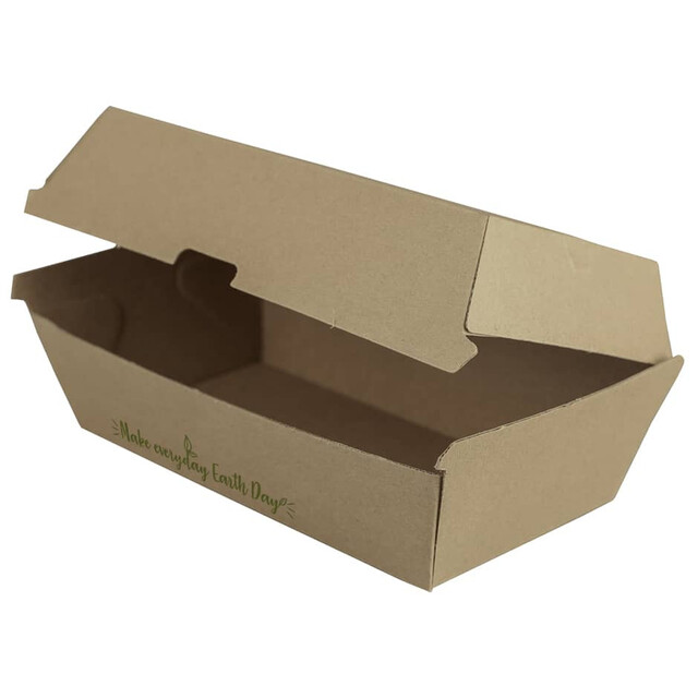 ▷ Envase Menú Hamburguesa Kraft Pequeño 175x90x75mm | Envases Alimentarios