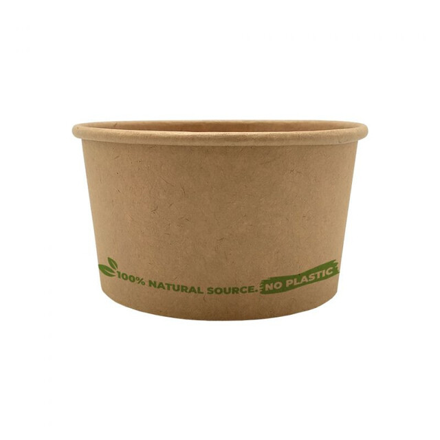 ▷ Tarrina de Helado Cartón Kraft Natural 90ml | EnvasesAlimentarios.es