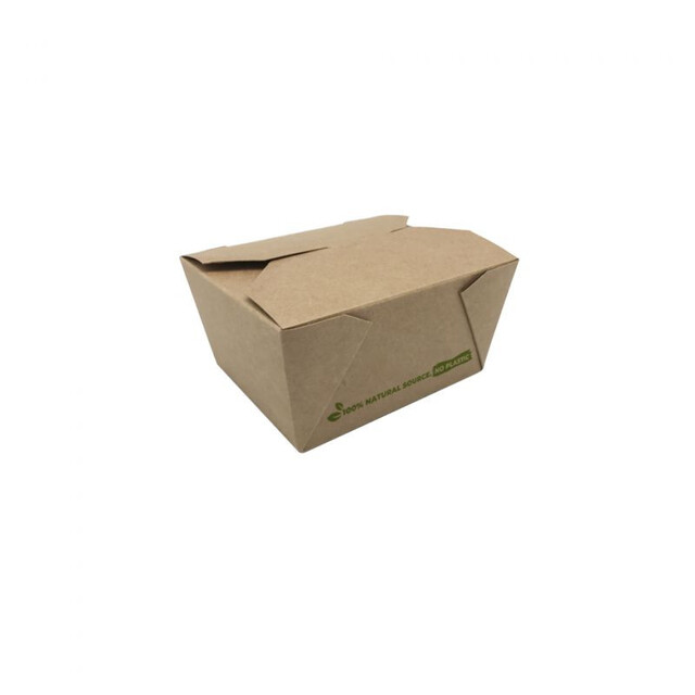 ▷ Caja Take Away Kraft 100% Natural 113x90x63mm | Envases Alimentarios