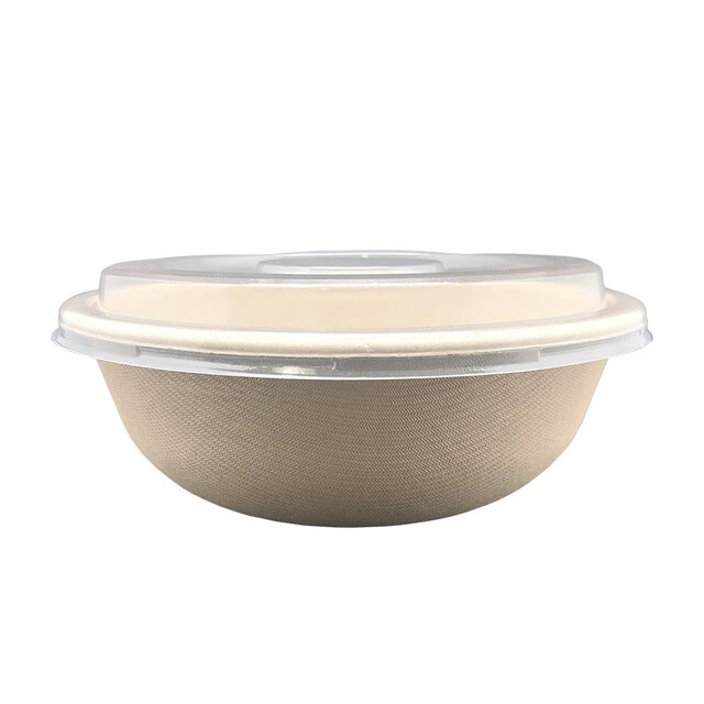 ▷ Bol Fibra Trigo Redondo Tapa PET Incluída 750ml | Envases Alimentarios