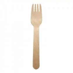 ▷ Tenedor de Madera Encerada Standard 160mm | EnvasesAlimentarios.es
