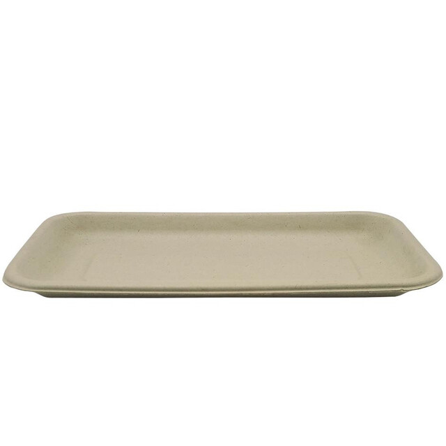 ▷ Bandeja Fibra Trigo Rectangular 212x110x15mm | Envases Alimentarios