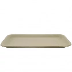 ▷ Bandeja Fibra Trigo Rectangular 212x110x15mm | Envases Alimentarios