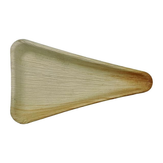 ▷ Plato Hoja de Palma Triangular 250x140mm | EnvasesAlimentarios.es