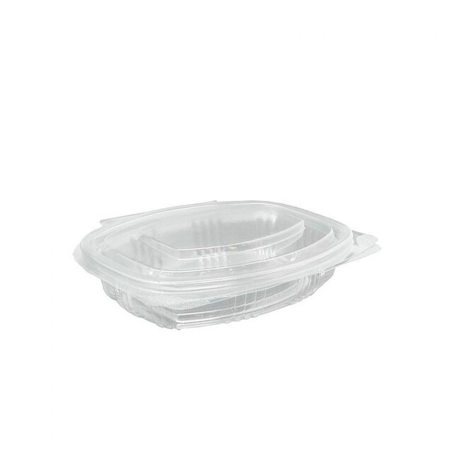 ▷ Tarrina Ovalada Tapa Bisagra 150ml | EnvasesAlimentarios.es