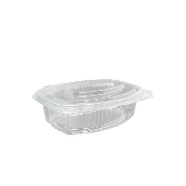 ▷ Tarrina Ovalada Tapa Bisagra 500ml | EnvasesAlimentarios.es