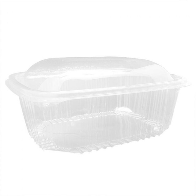▷ Tarrina Ovalada Tapa Alta Bisagra 1500ml | EnvasesAlimentarios.es