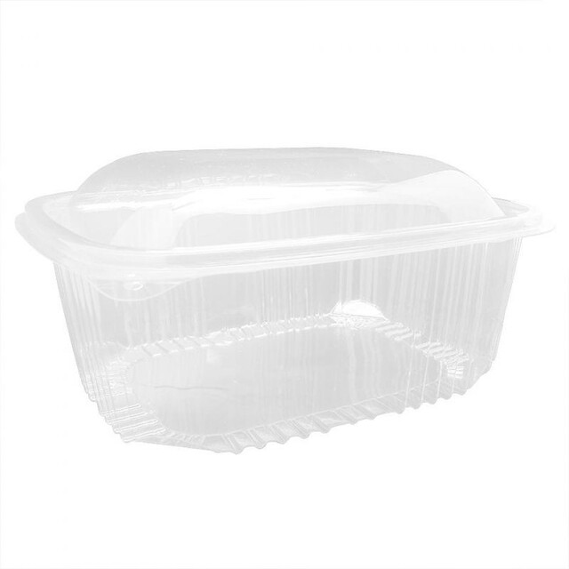 ▷ Tarrina Ovalada Tapa Alta Bisagra 2000ml | EnvasesAlimentarios.es