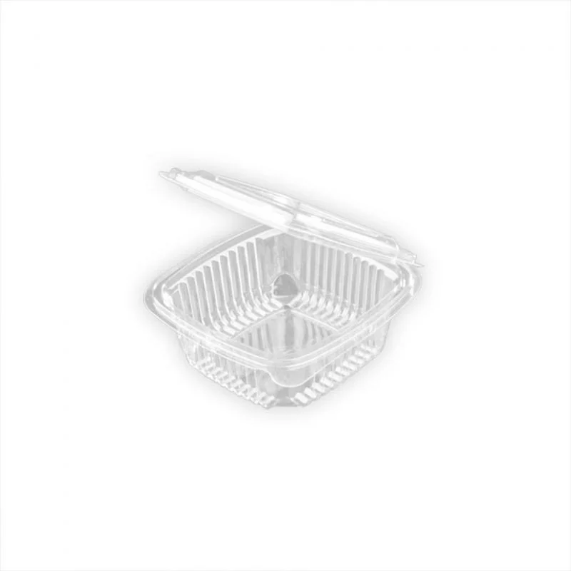 ▷ Tarrina Rectangular Tapa Bisagra 250ml | EnvasesAlimentarios.es