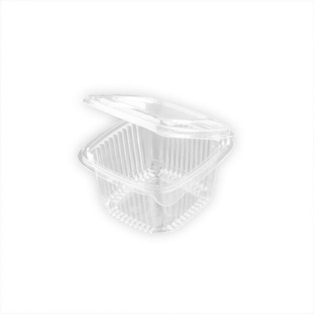 ▷ Tarrina Rectangular Tapa Bisagra 375ml | EnvasesAlimentarios.es
