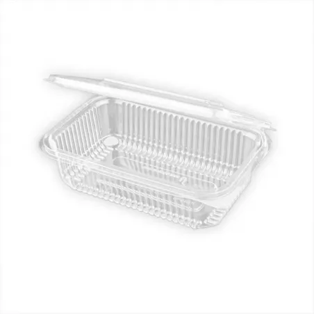▷ Tarrina Rectangular Tapa Bisagra 750ml | EnvasesAlimentarios.es
