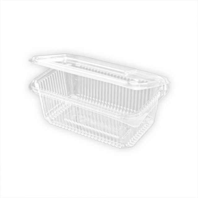 ▷ Tarrina Rectangular Tapa Bisagra 1000ml | EnvasesAlimentarios.es