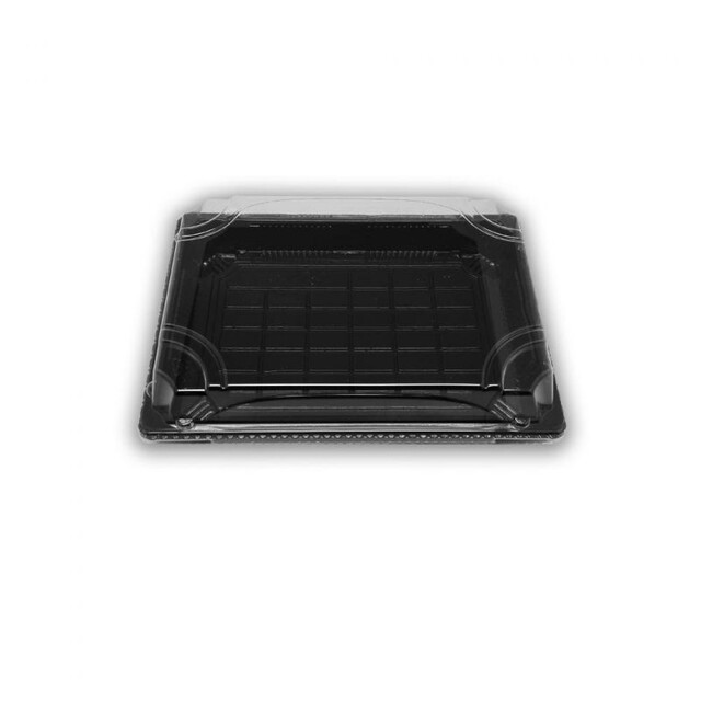 ▷ Envase para Sushi con Tapa OPS Antivaho 185x129x23mm