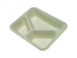 ▷ Portamenú Celulosa Take Away 3 Compartimentos 225x177x45mm | EnvasesAlimentarios.es