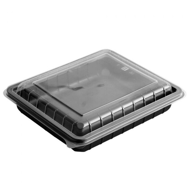 ▷ Envase para Catering Microondable Tapa Transparente 235x194x50mm