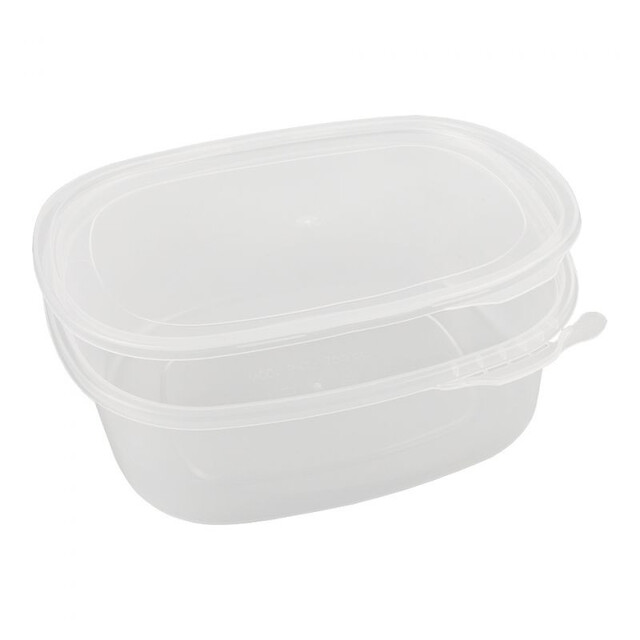 ▷ Envase Ovalado PP con Tapa Bisagra y Cierre de Seguridad 750ml