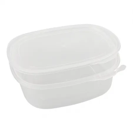 ▷ Envase Ovalado PP con Tapa Bisagra y Cierre de Seguridad 750ml