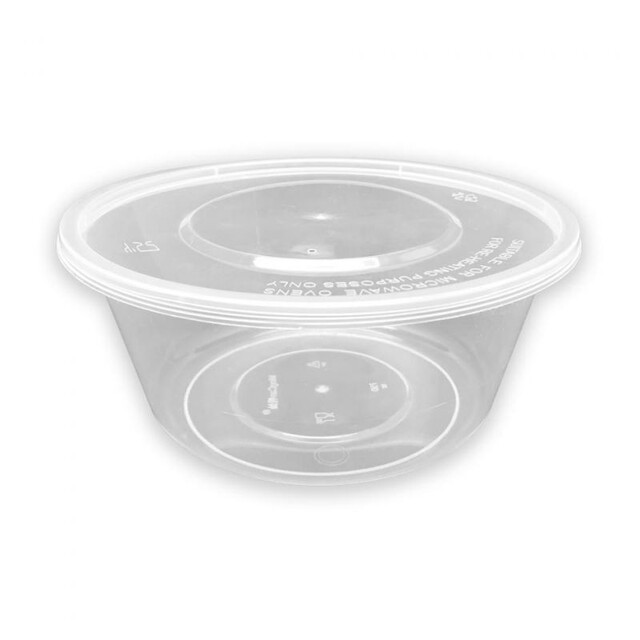 ▷ Envase Redondo Transparente PP con Tapa 750ml | Envases Alimentarios