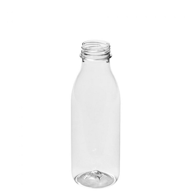 ▷ Botella PET Imitación Cristal + Tapón Negro 500ml | Envases Alimentarios