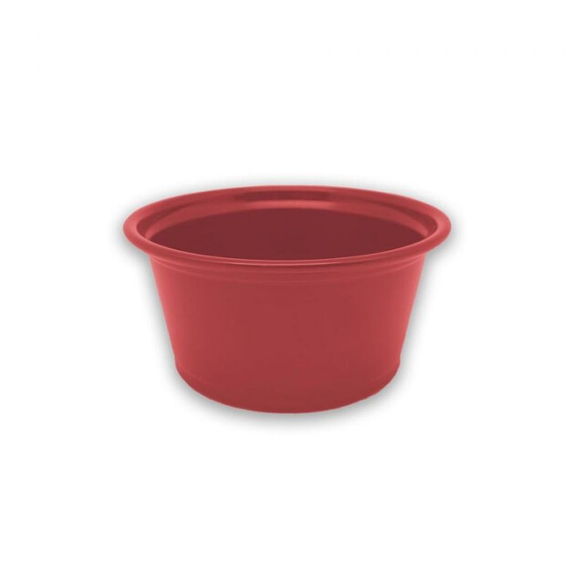 ▷ Envase para Salsas PP Rojo Hermético y Microondable 60ml