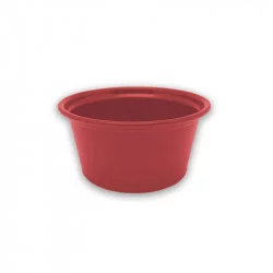 ▷ Envase para Salsas PP Rojo Hermético y Microondable 60ml