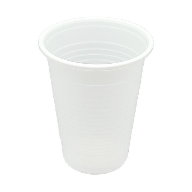 ▷ Vaso PP Blanco Frutas, Bebidas Frías y Calientes 200ml