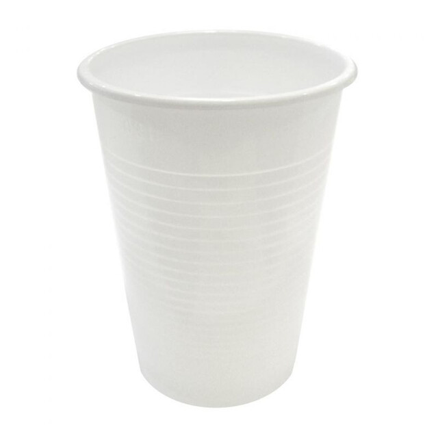 ▷ Vaso PP Blanco Frutas, Bebidas Frías y Calientes 220ml