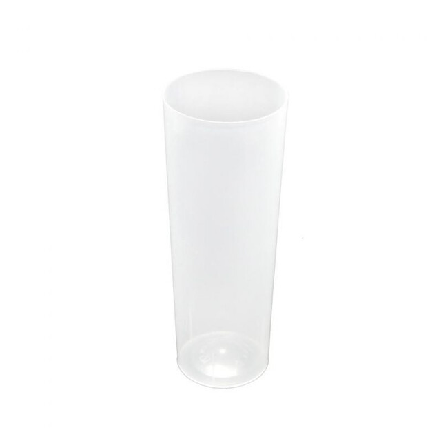 ▷ Vaso de Tubo Translúcido Irrompible Inyectado PS Reutilizable 300ml